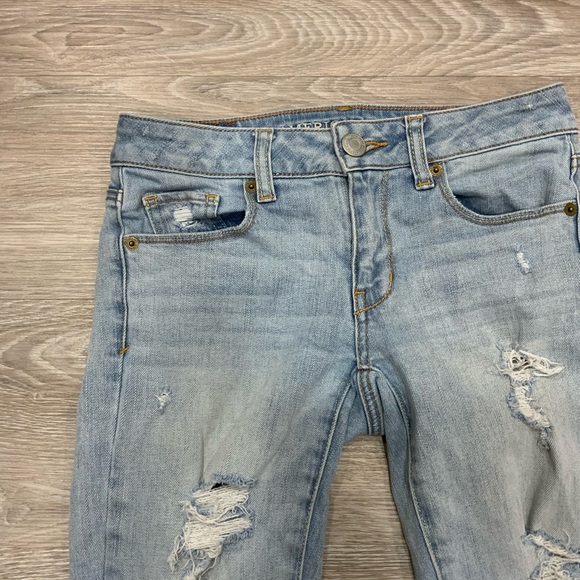 American Eagle Distressed Skinny Jeans Size 0 - Picture 4 of 8